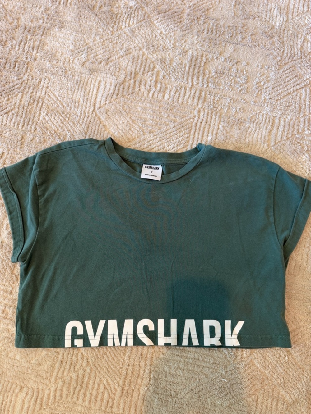 Gymshark Green Cropped Tee - Casual Active Top